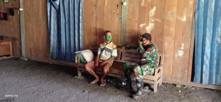 Koptu Aris, Anggota Satgas Komsos Program TMMD 110 Bojonegoro